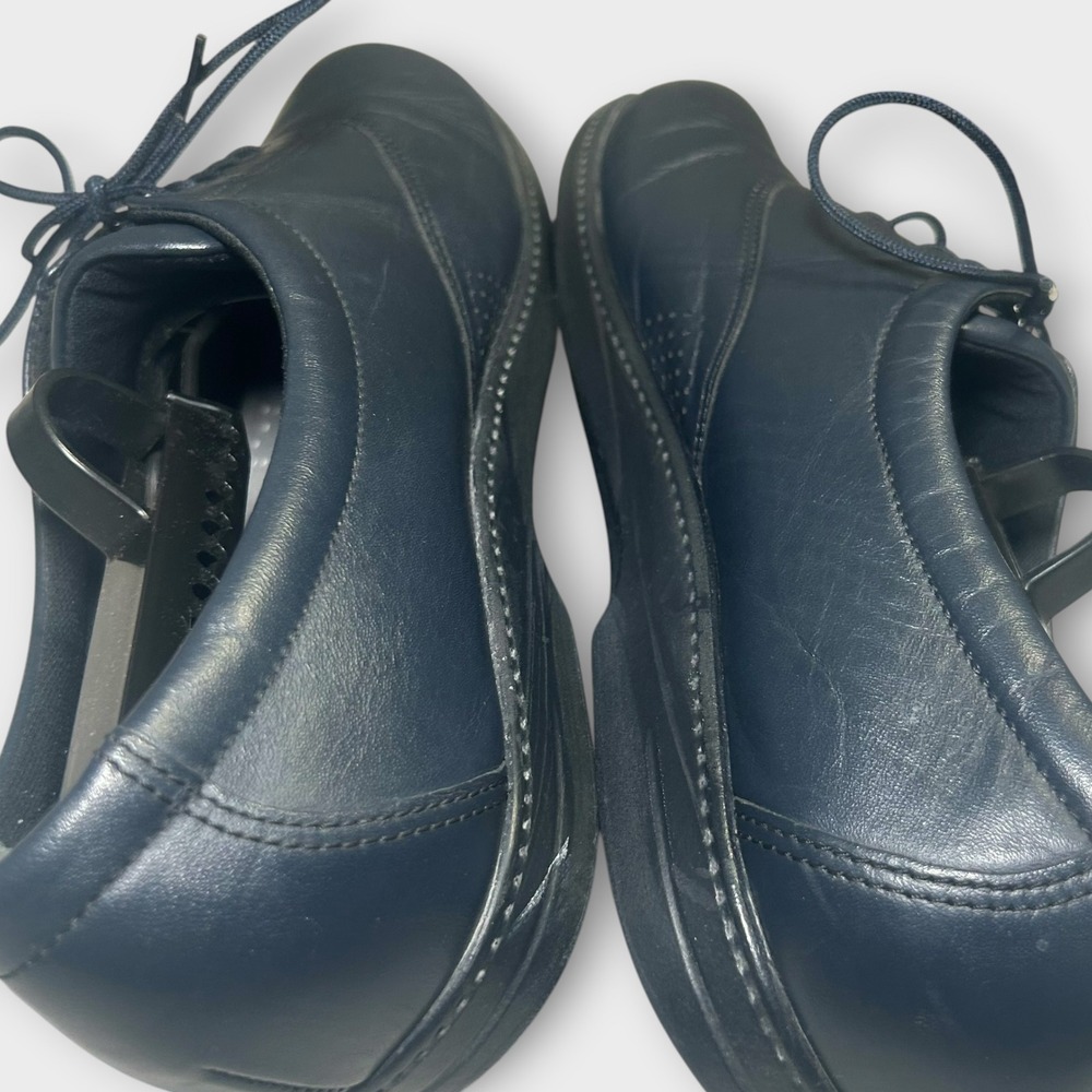 SAS Whisper Navy Blue Leather Comfort Walking Shoes Womens 10 N Narrow Oxford - Picture 5 of 9